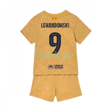 Billiga Fotbollströjor FC Barcelona Lewandowski 9 Barn Borta tröja 2022/23 Kortärmad